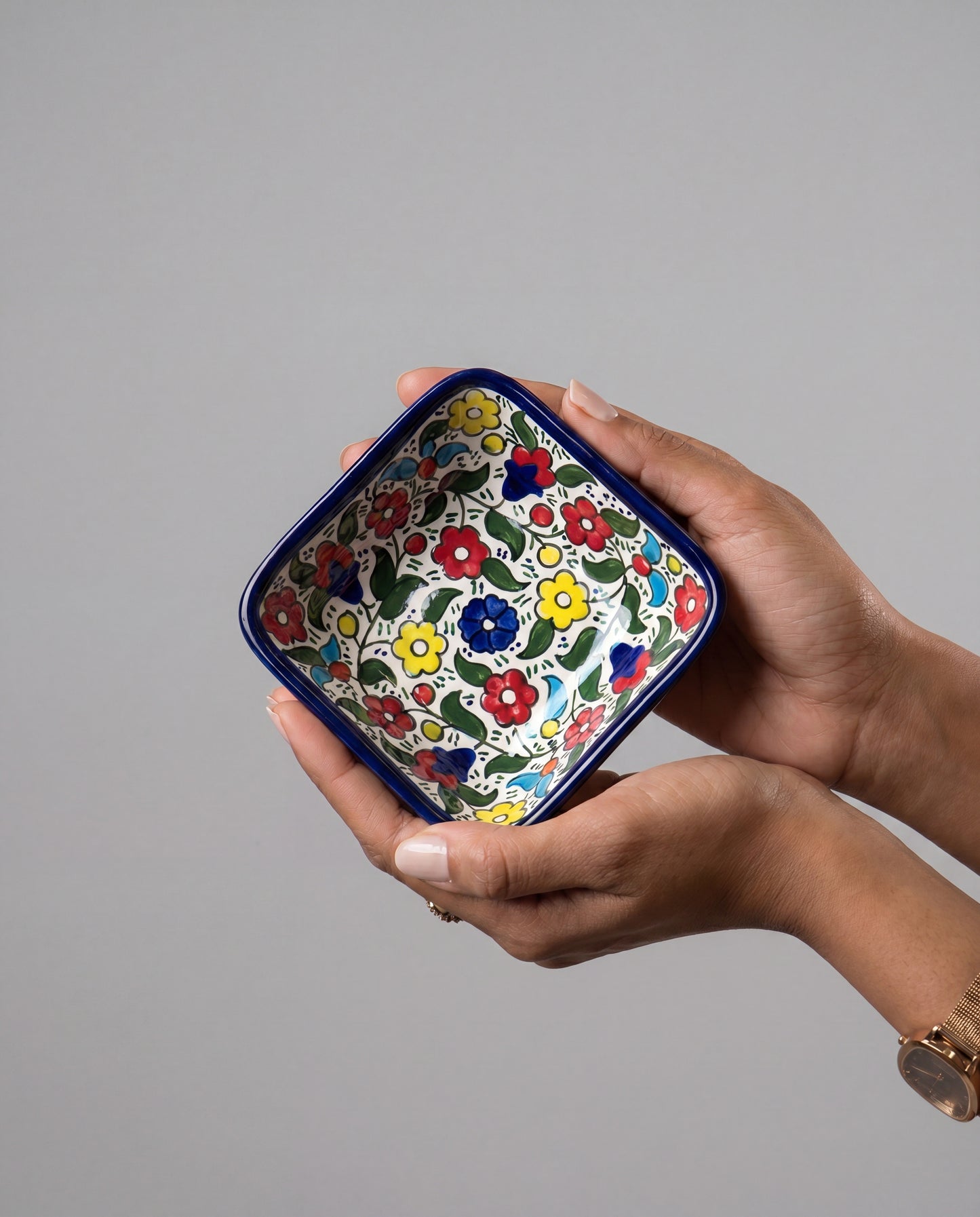 ROSE SQUARE DEEP PLATE