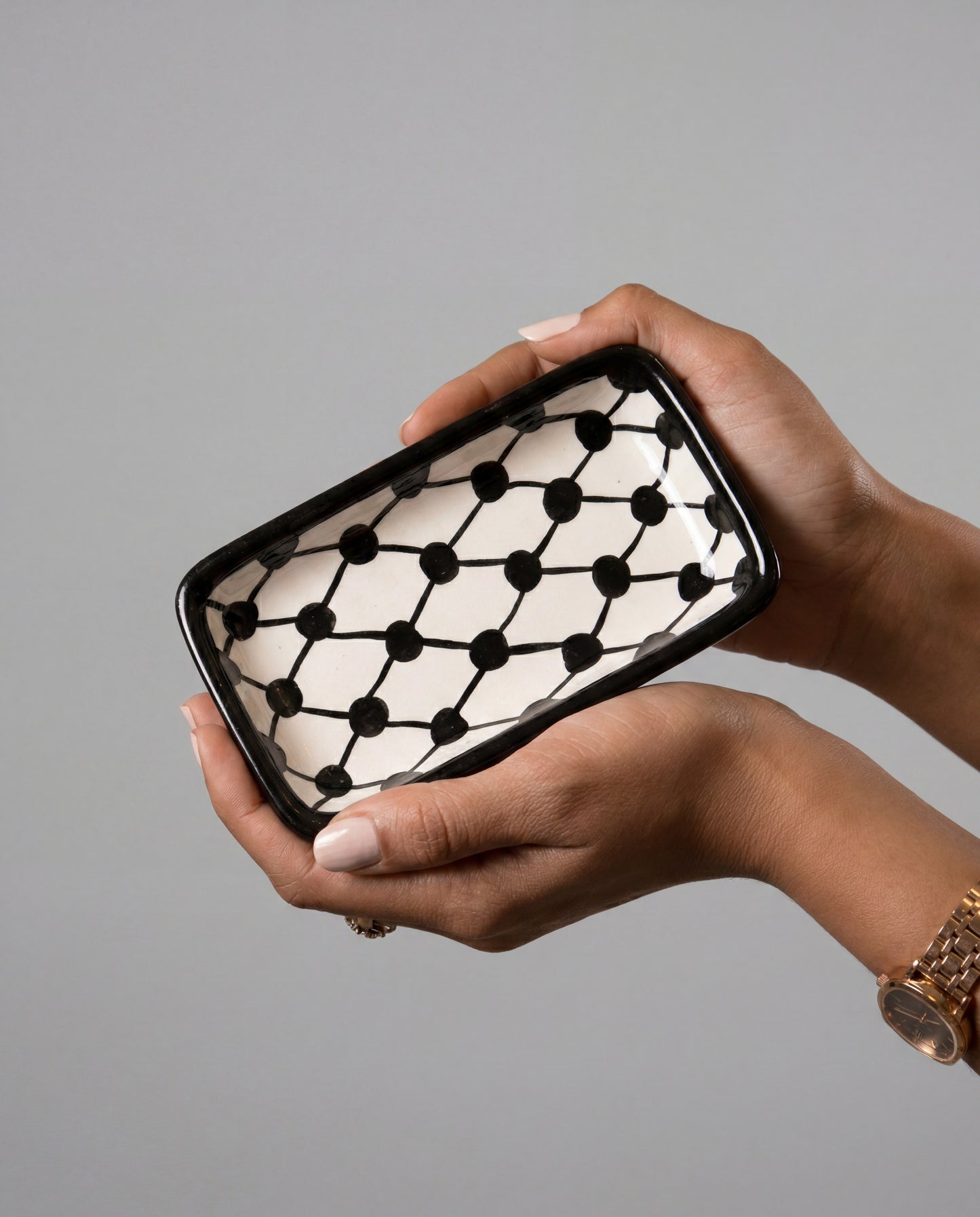 KUFIYA RECTANGULAR SERVING DISH