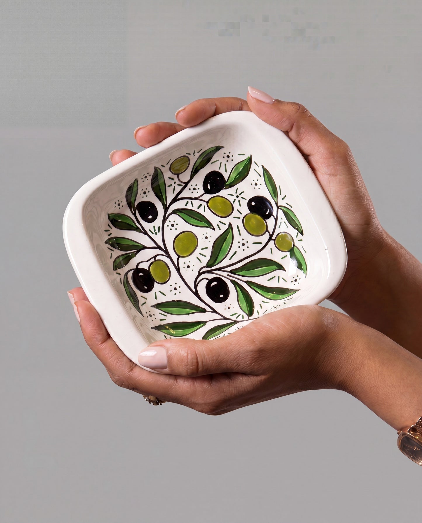 OLIVES SQUARE PLATE - THICK