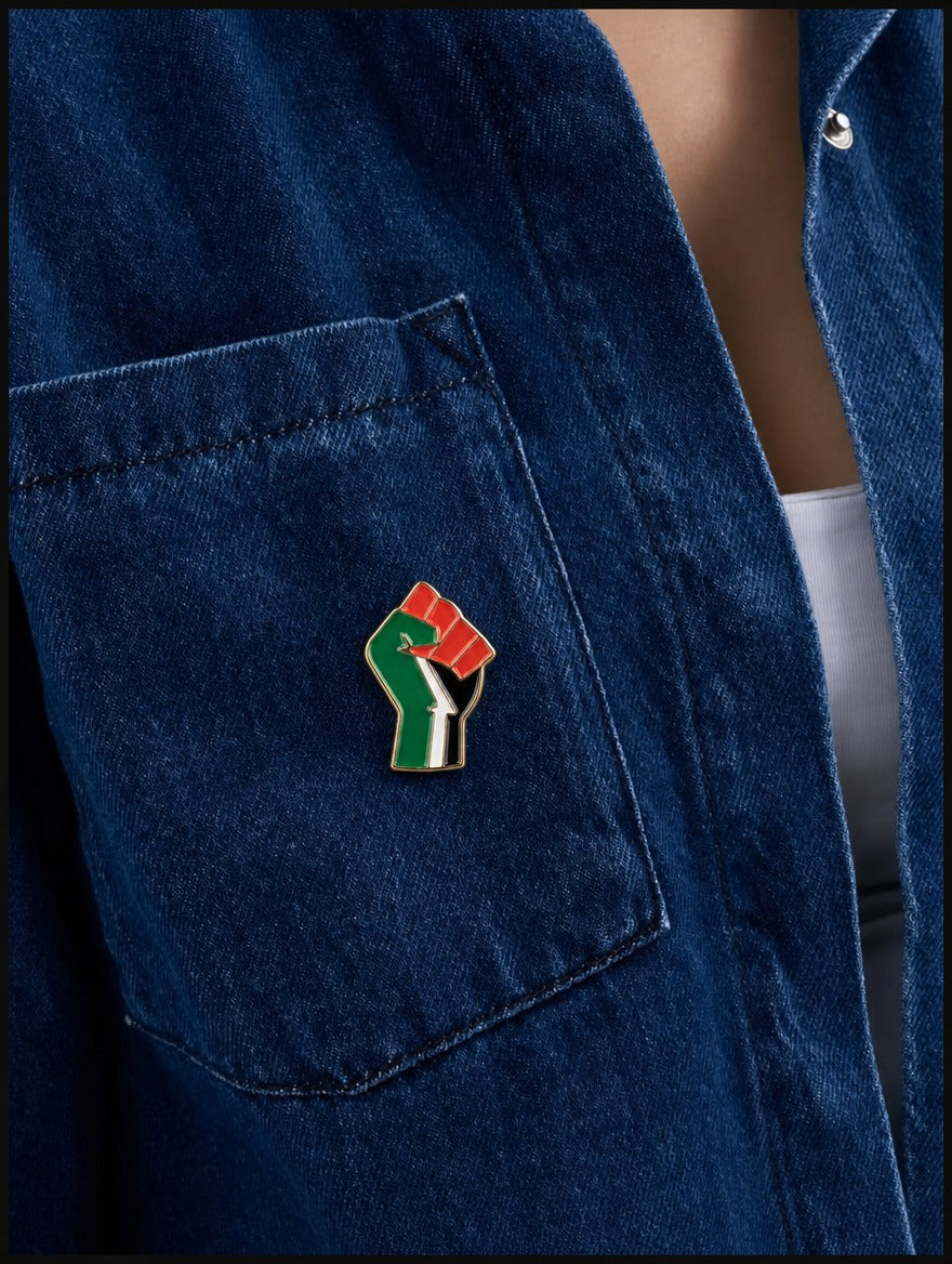 FLAG FIST PIN