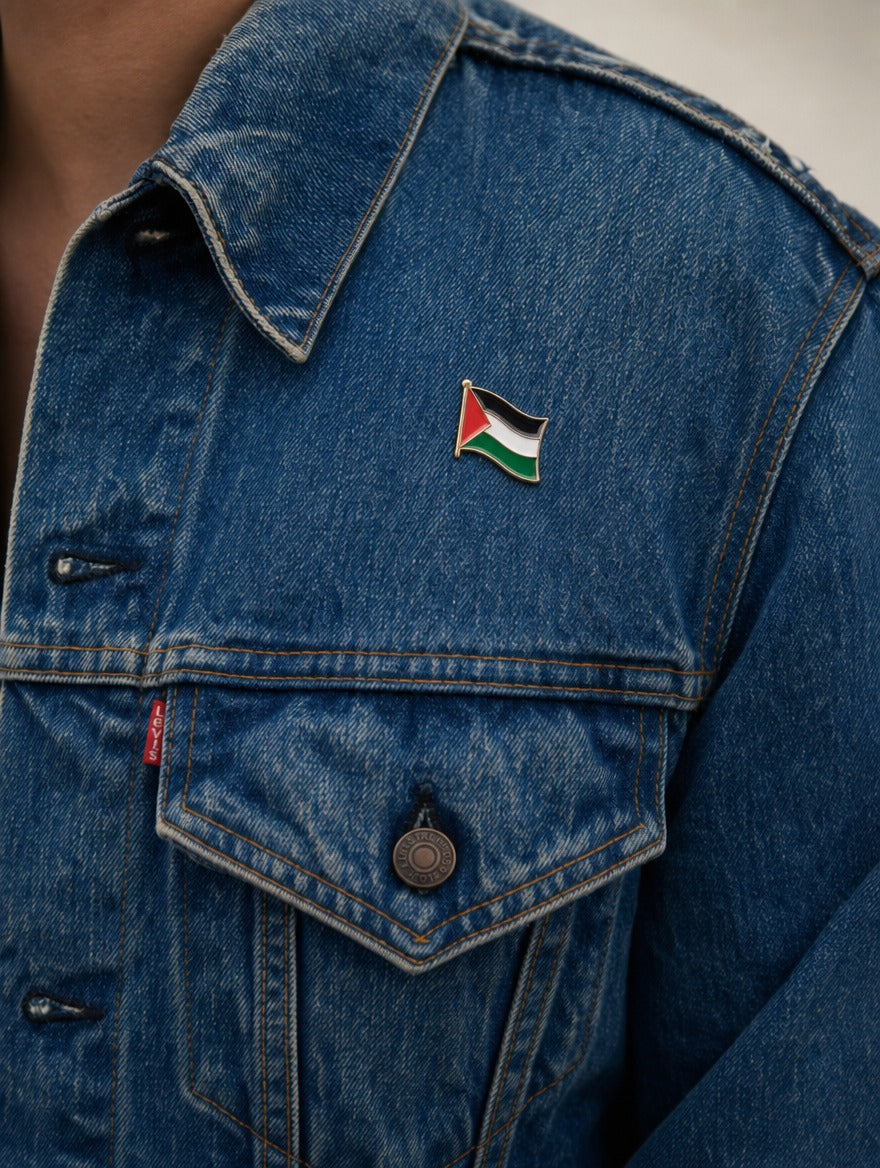 WAVY FLAG PIN