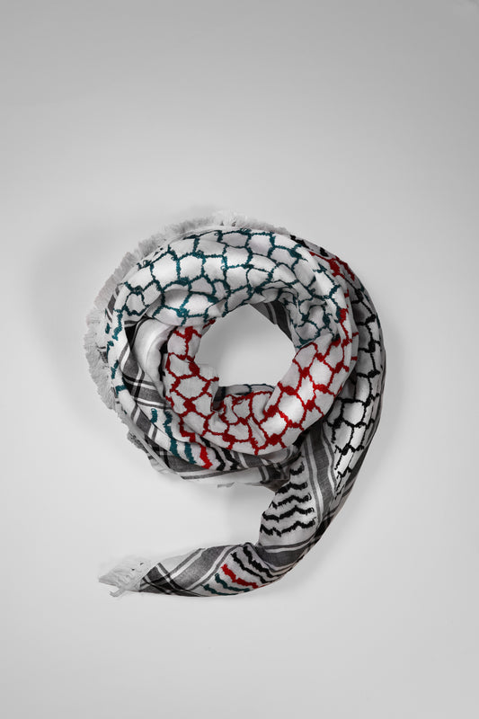كوفية, كوفية فلسطينية, keffiyeh
كوفية فلسطينية
	•	كوفية الحرباوي
	•	Palestinian keffiyeh