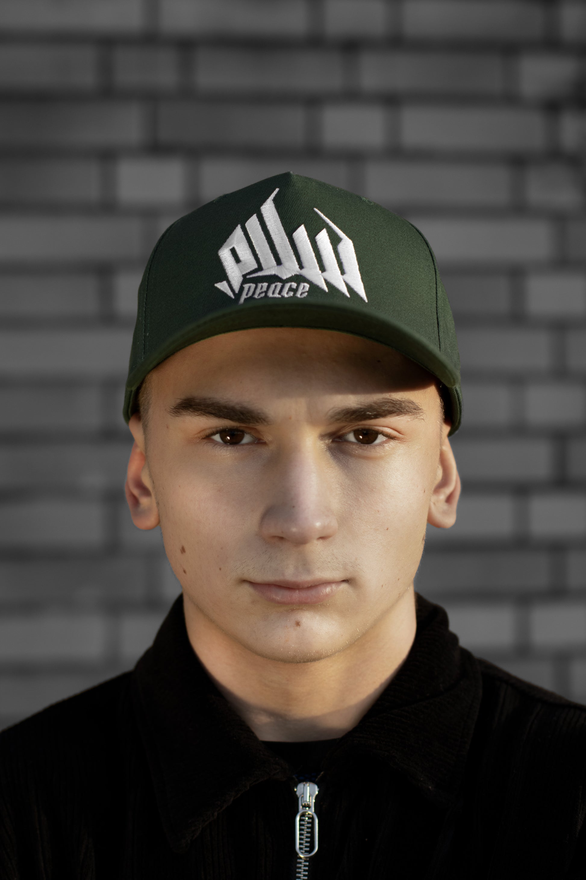 Embroidered Palestinian cap with ‘Peace & Freedom for Palestine’ text, inspired by Palestinian heritage and cultural resilience. Stylish and meaningful headwear for solidarity and justice