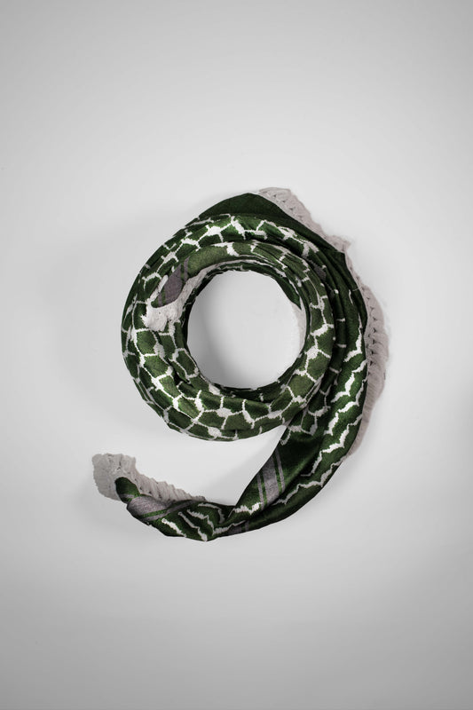 كوفية, كوفية فلسطينية, keffiyeh
كوفية فلسطينية
	•	كوفية الحرباوي
	•	Palestinian keffiyeh