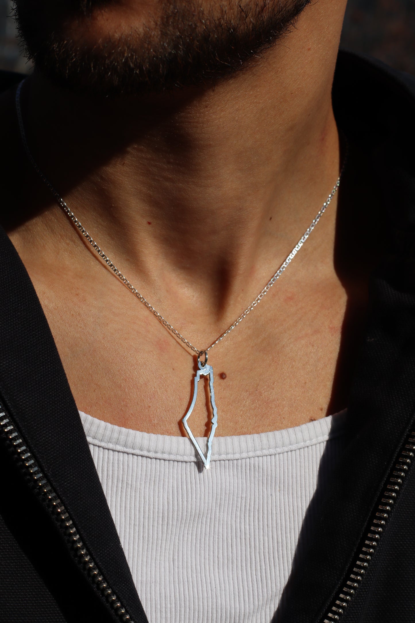 FRAMED MAP NECKLACE