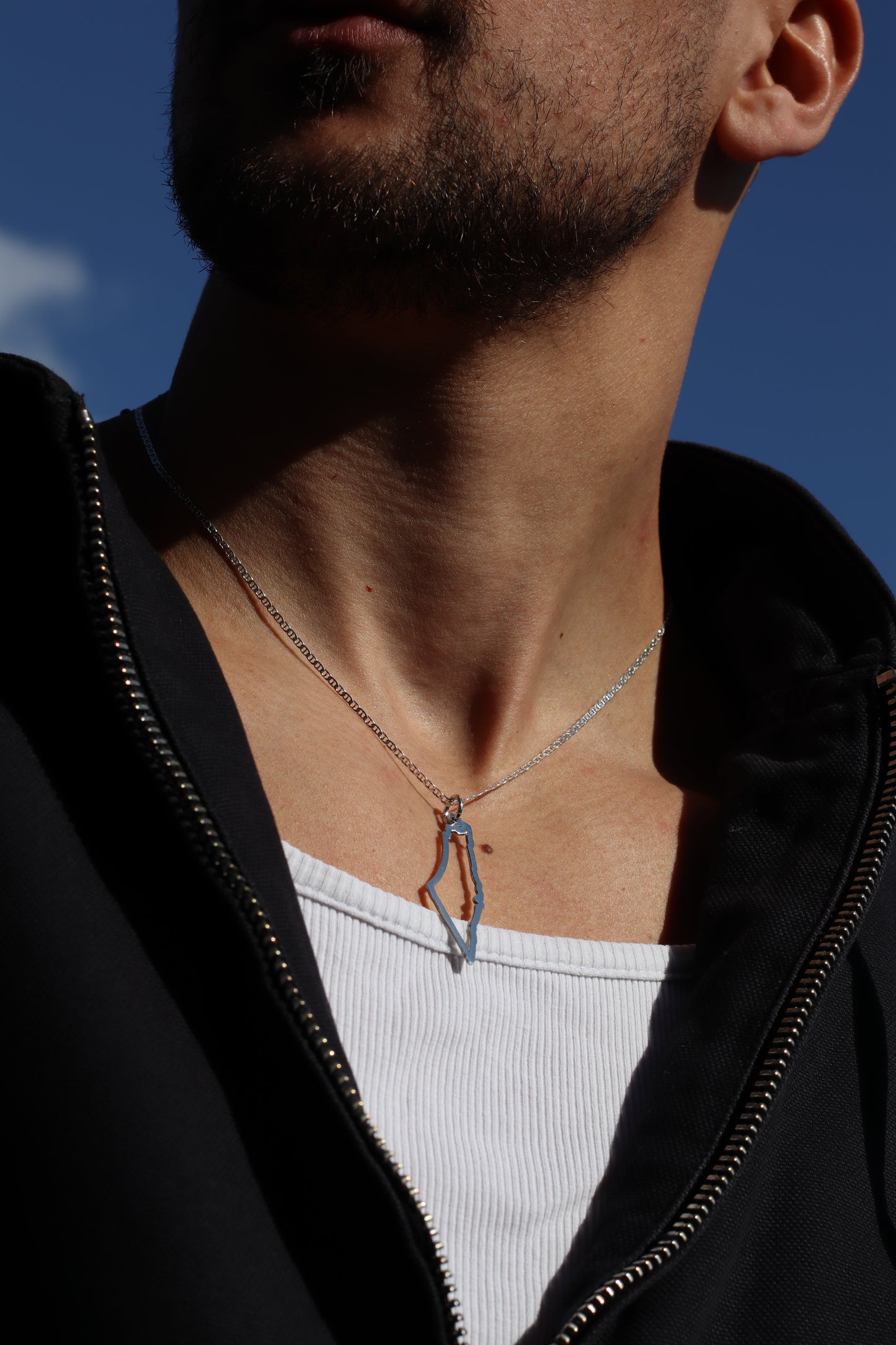 FRAMED MAP NECKLACE