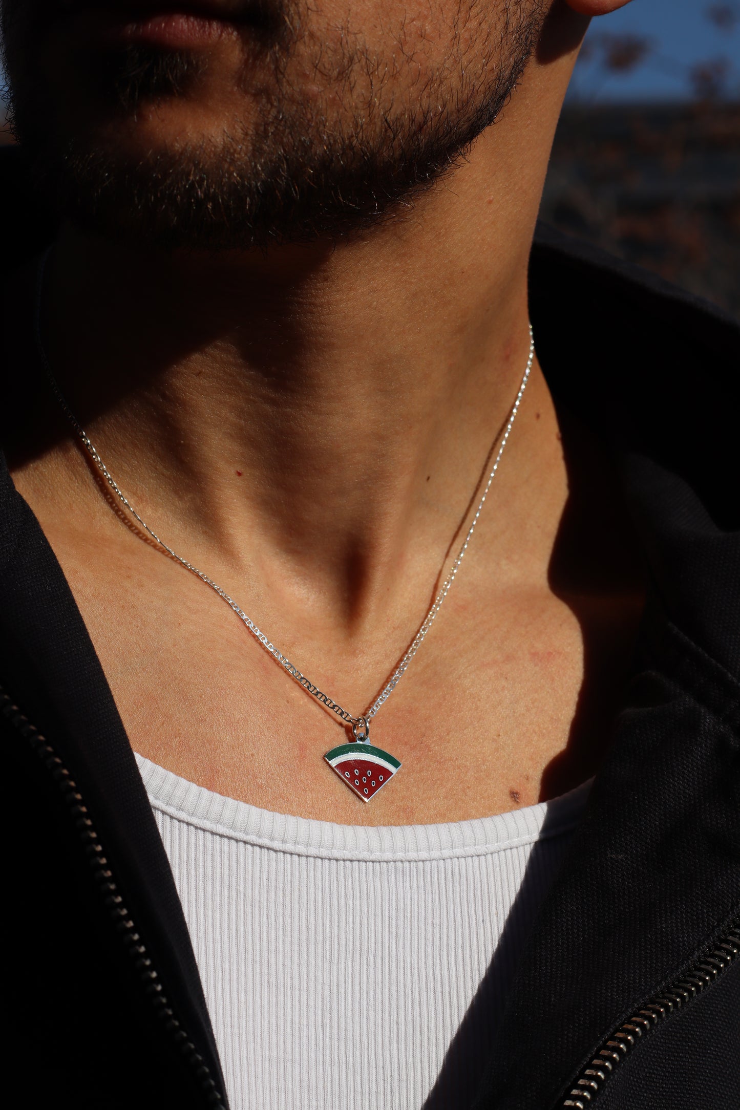 W-MELON PIECE NECKLACE