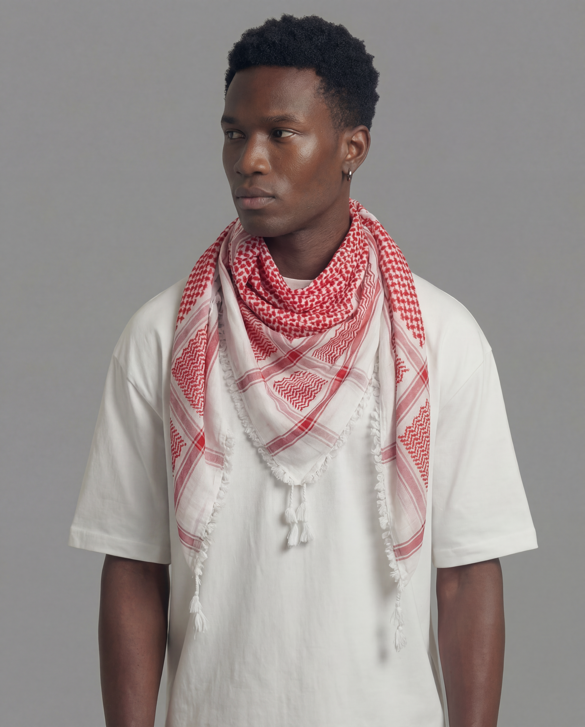 authentic Hirbawi kufiya made in Palestine supporting traditional craftsmanship