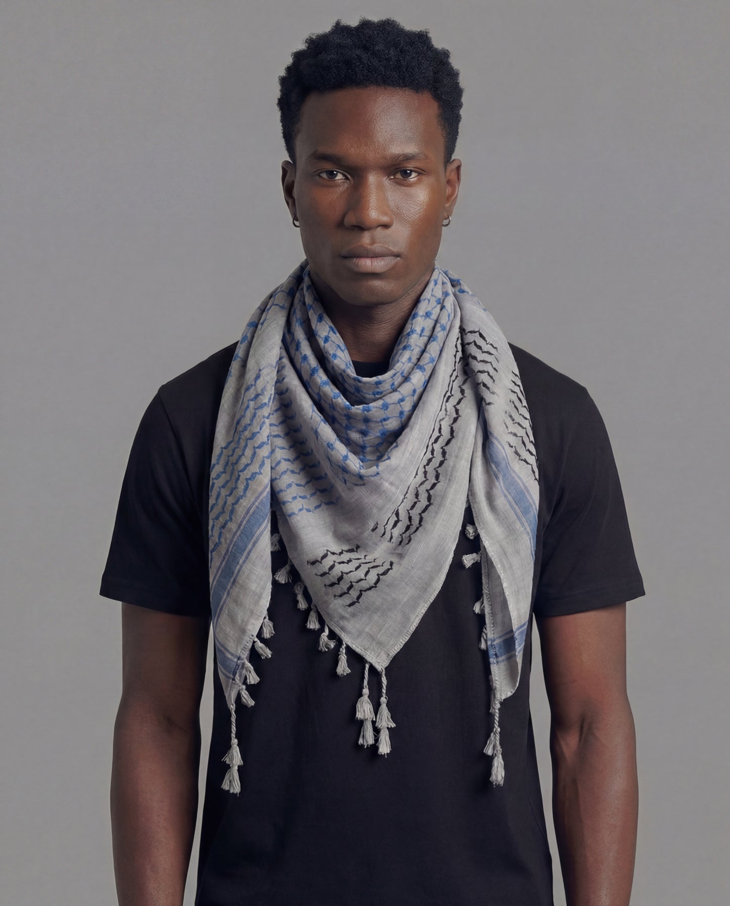 lightweight cotton kufiya scarf breathable fabric for warm weather