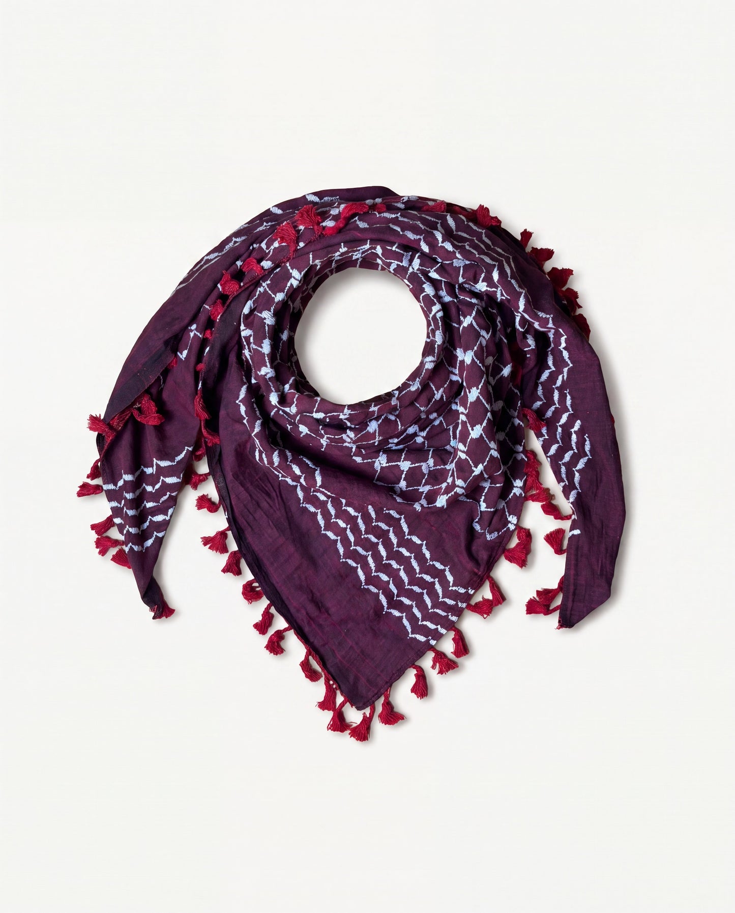 DARK RED KUFIYA
