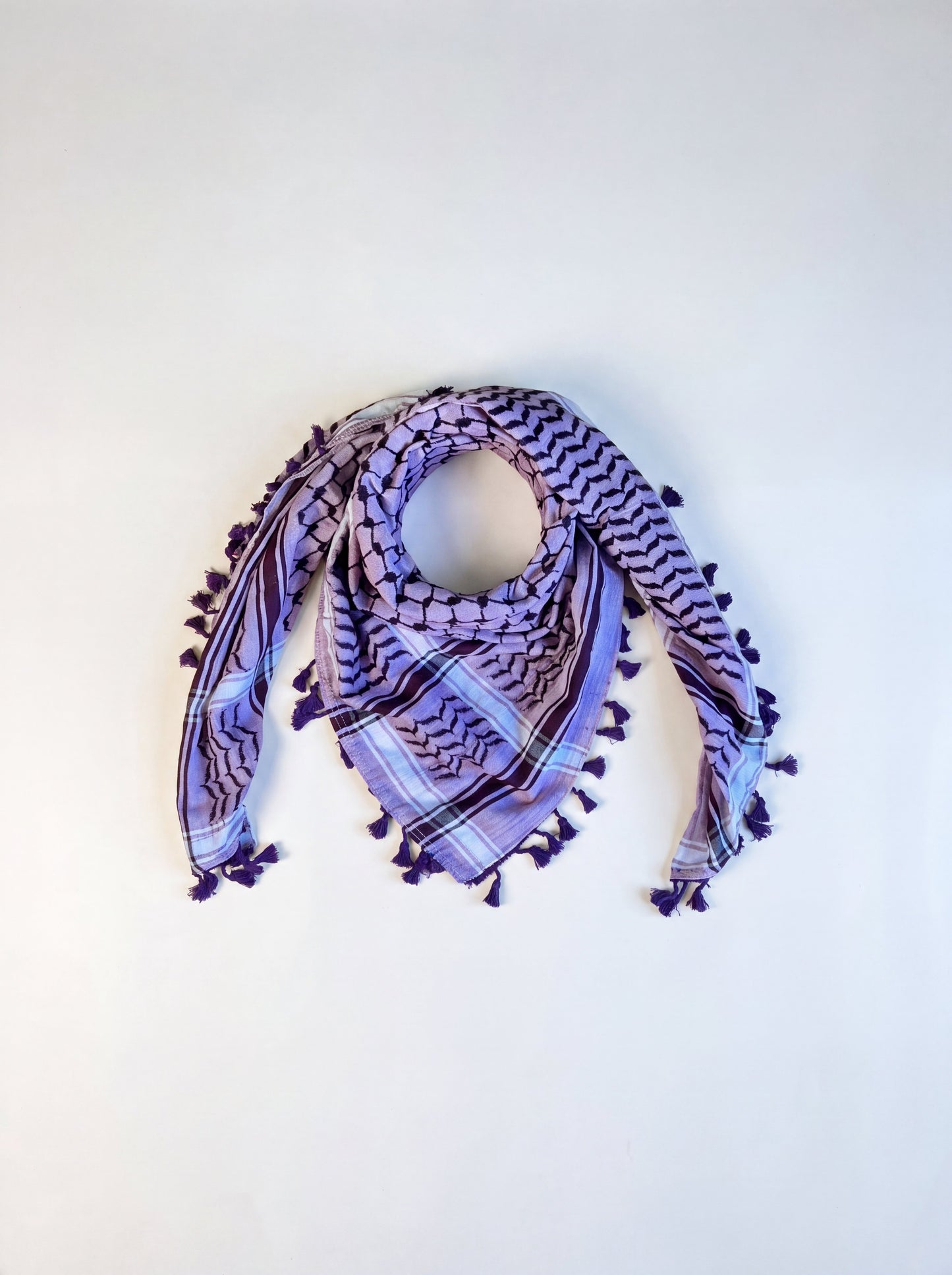 TRADITIONAL PURPLE KUFIYA