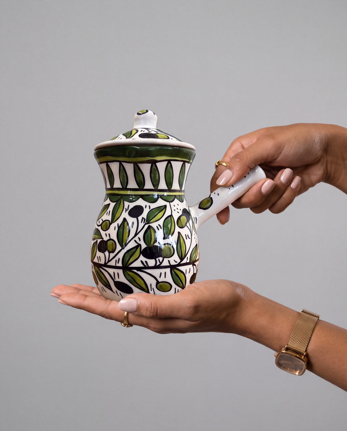 OLIVES COFFEE POT