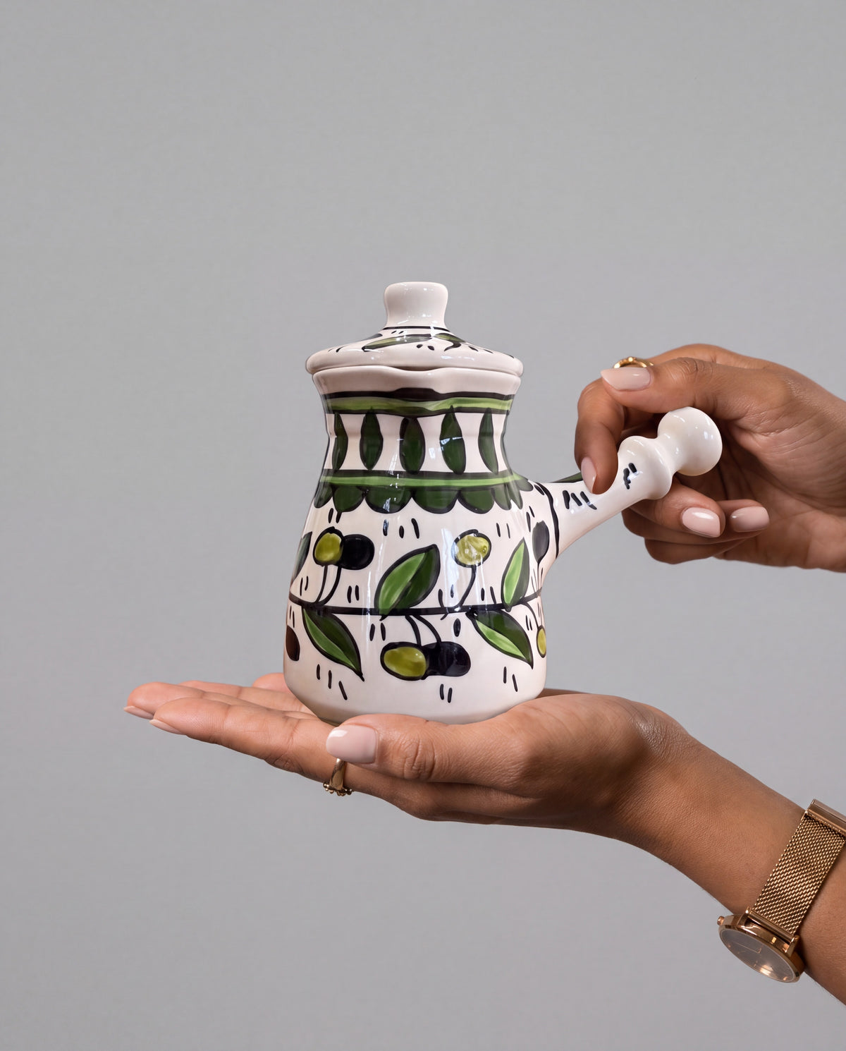OLIVES COFFEE POT