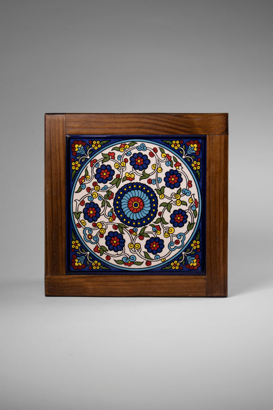 •	handmade ceramic photo frame
	•	hand-painted pottery frame
	•	Palestinian ceramic wall decor
	•	artisan ceramic picture frame
	•	unique handcrafted frame
	•	Hebron pottery frame